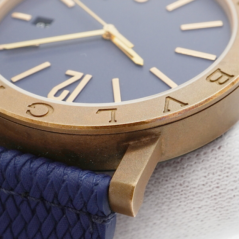 Bvlgari Solotempo BB41B 海軍藍錶盤男士手錶-6