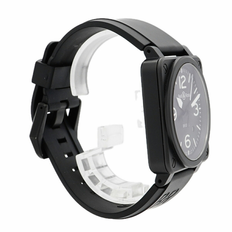 Bell & Ross BR03 黑色霧面 BR0392-BL-CE 錶盤男士腕錶-3