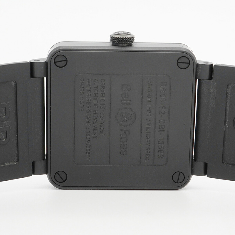 Bell & Ross BR03 黑色霧面 BR0392-BL-CE 錶盤男士腕錶-5
