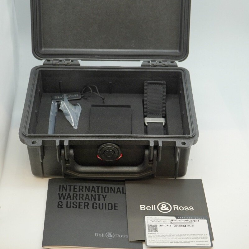 Bell & Ross BR03 Diver 白色 BR0392-D-WH-ST SRB 銀色錶盤男士腕錶-1