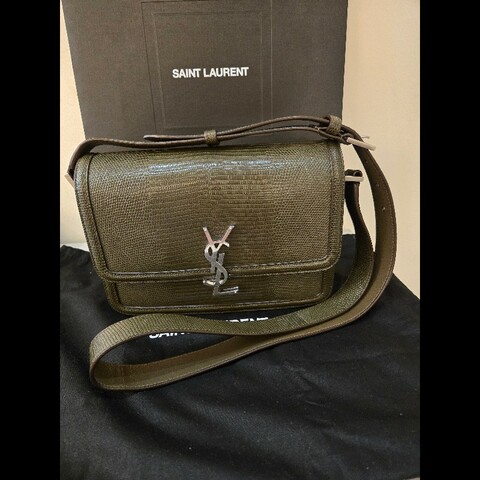 Saint Laurent Solferino Medium shoulder bag 肩背包 斜背包 蜥蜴皮 YSL