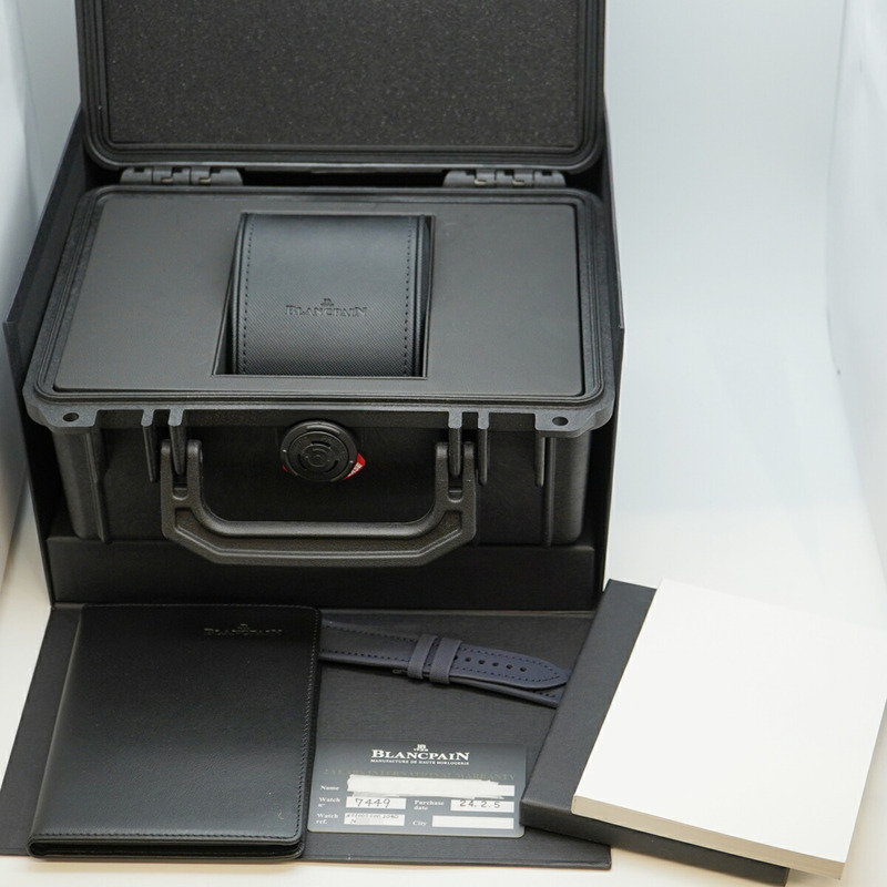 寶珀五十噚Bathyscaphe 5000-0240-O52A海軍藍錶盤男士腕錶-1