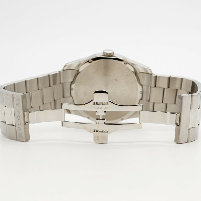 寶格麗 Solotempo ST42S 黑色錶盤男士腕錶-3