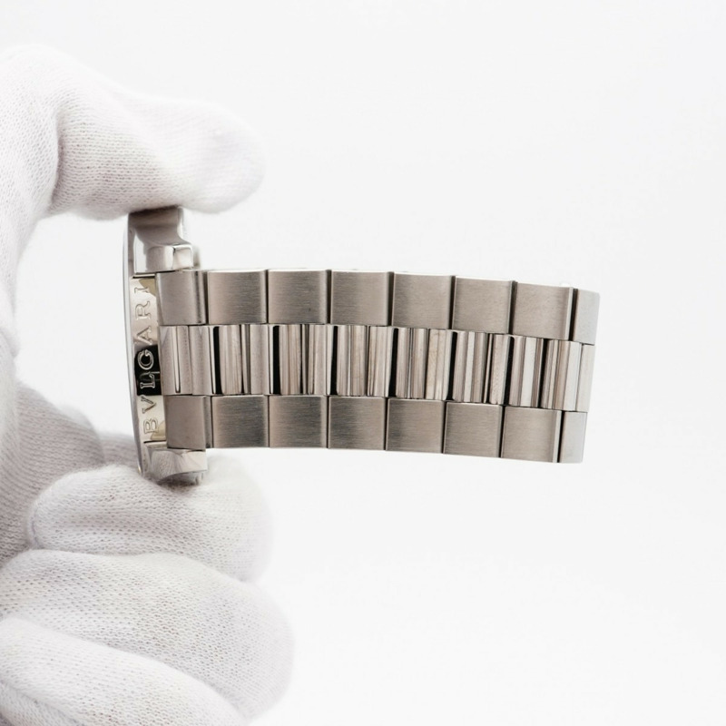 寶格麗 Solotempo ST42S 黑色錶盤男士腕錶-5