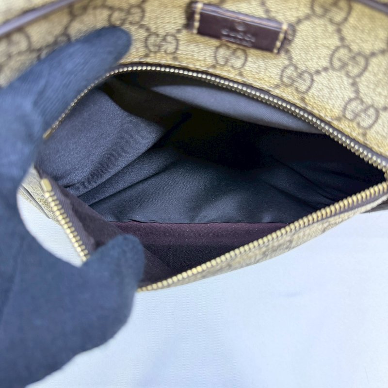 GUCCI GG Supreme帆布斜背包-4