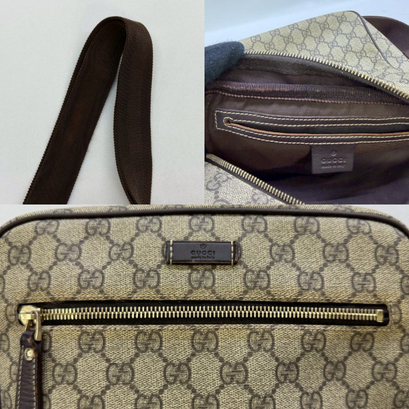 GUCCI GG Supreme帆布斜背包-5