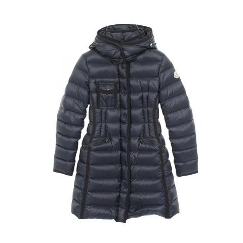 MONCLER HERMINE 羽絨衣 尼龍 海軍藍 #00 二手 女款