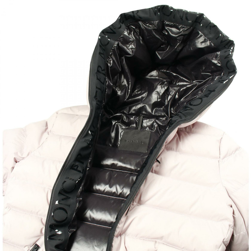 MONCLER HERBE 羽絨外套 尼龍 粉紅 二手 女款-8
