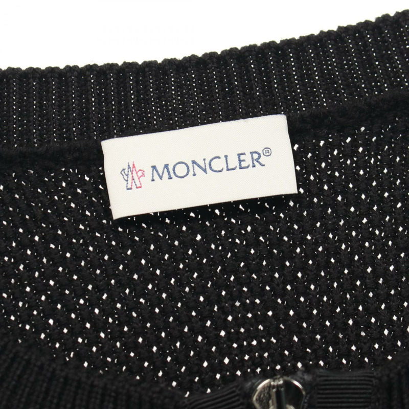 MONCLER 尼龍羊毛羽絨外套 黑色 #M 二手女款-2