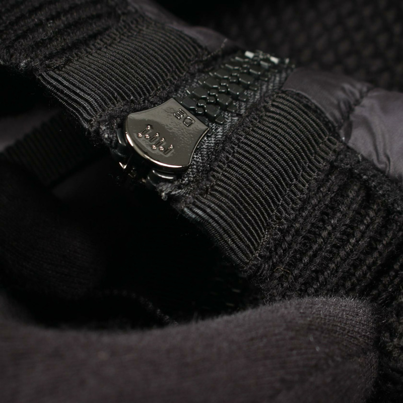 MONCLER 尼龍羊毛羽絨外套 黑色 #M 二手女款-7