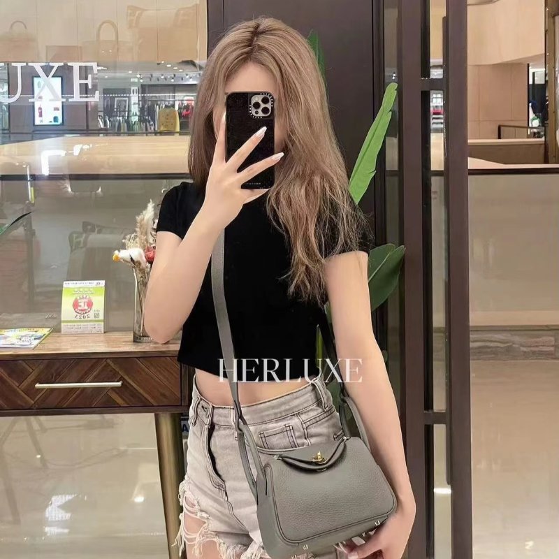 HERMES Mini lindy - 積雨雲灰金 U-12