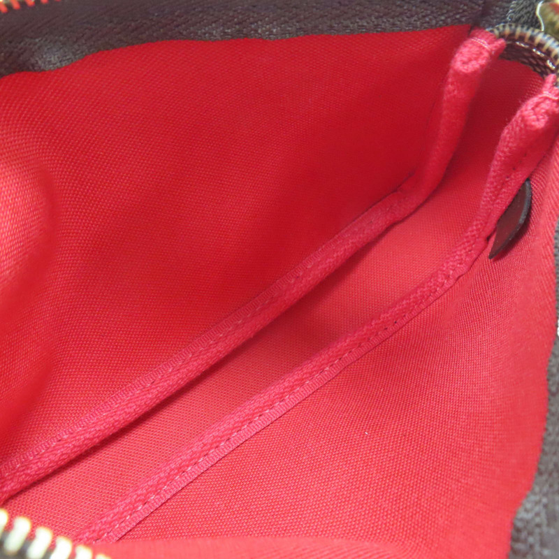 棕色 棋盤格帆布 Mini Pochette Accessoires 手提包【LOUIS VUITTON LV 路易威登】 N58009-4