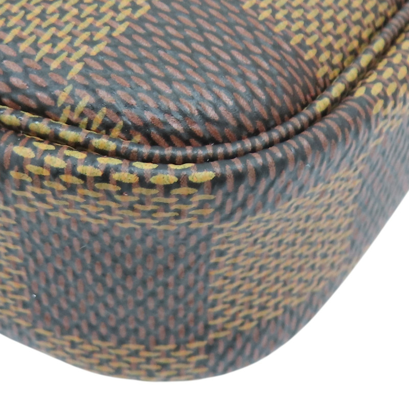 棕色 棋盤格帆布 Mini Pochette Accessoires 手提包【LOUIS VUITTON LV 路易威登】 N58009-8