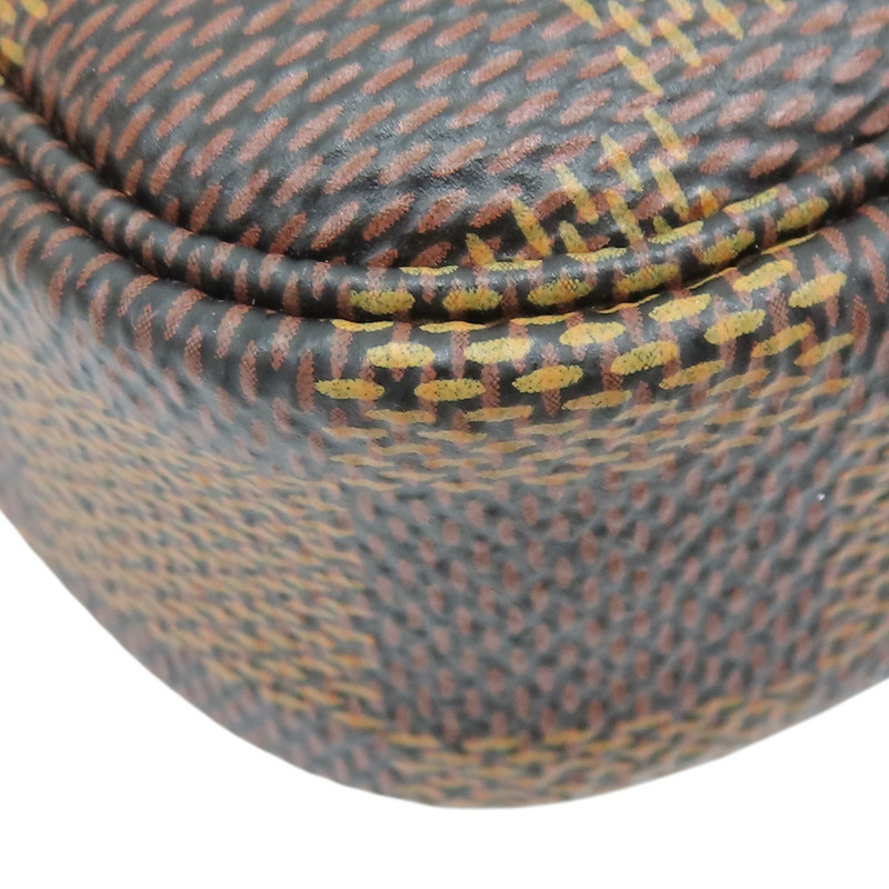 棕色 棋盤格帆布 Mini Pochette Accessoires 手提包【LOUIS VUITTON LV 路易威登】 N58009-11