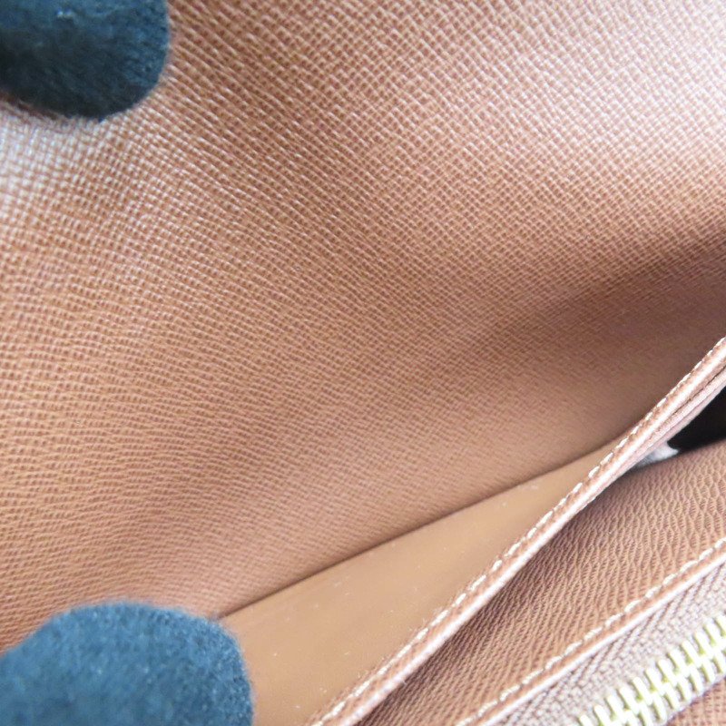 棕色 原花帆布 Sarah 扣式 長夾【LOUIS VUITTON LV 路易威登】 M60531-5