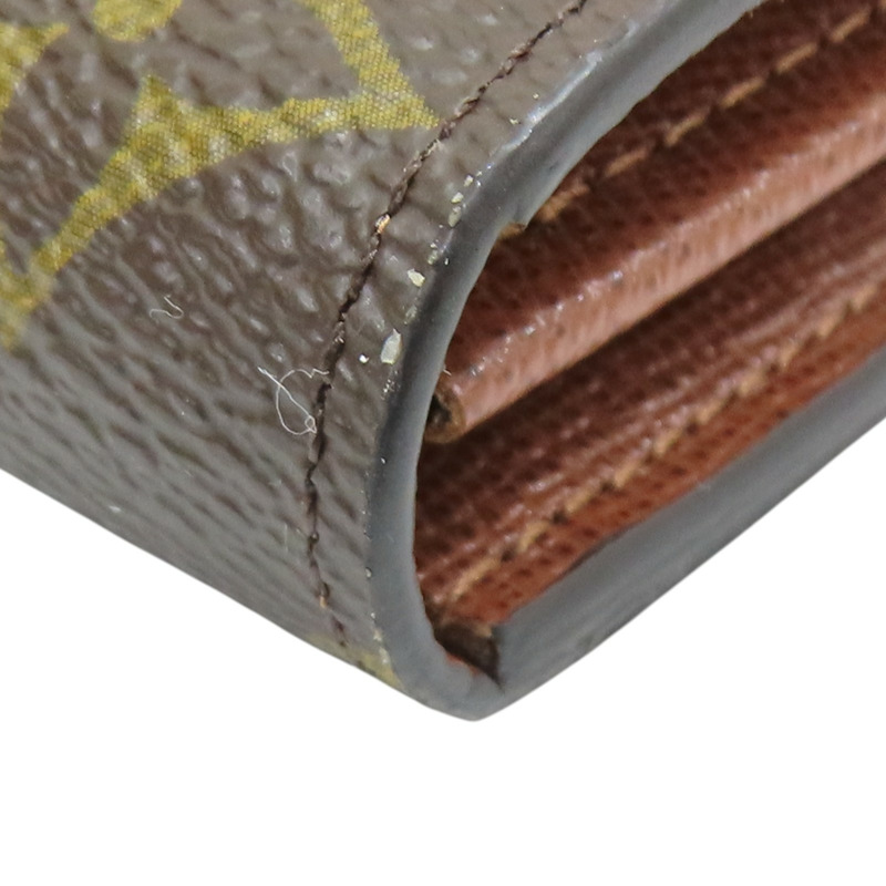 棕色 原花帆布 Sarah 扣式 長夾【LOUIS VUITTON LV 路易威登】 M60531-11