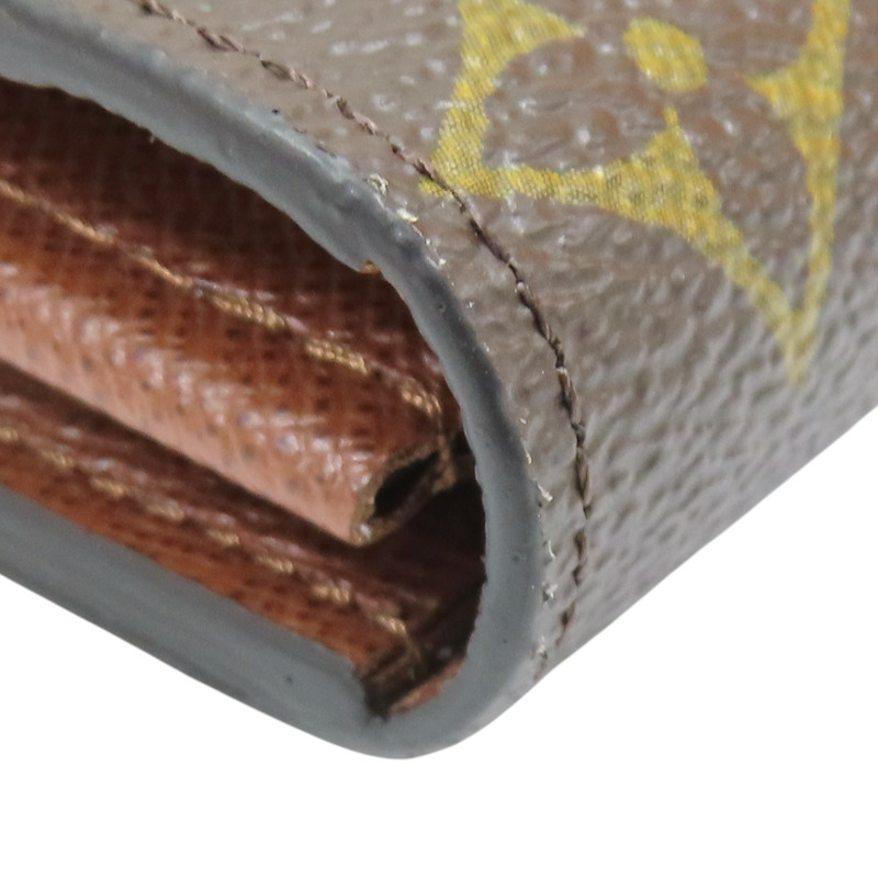 棕色 原花帆布 Sarah 扣式 長夾【LOUIS VUITTON LV 路易威登】 M60531-12