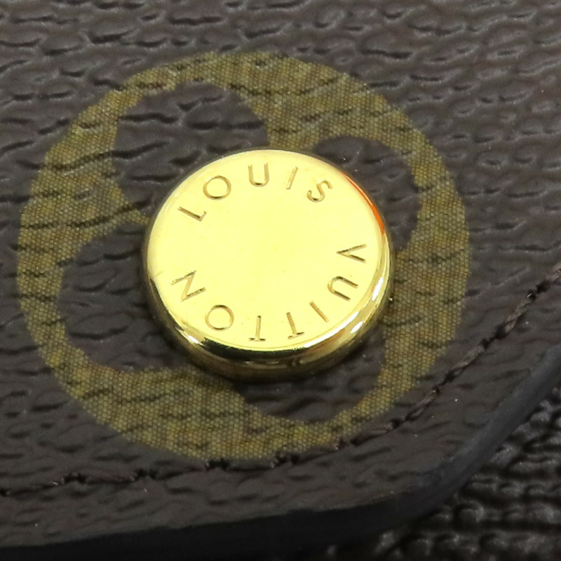 棕色 原花帆布 Sarah 扣式 長夾【LOUIS VUITTON LV 路易威登】 M60531-15