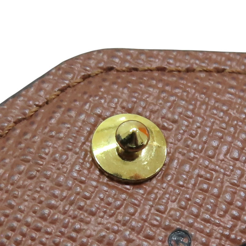 棕色 原花帆布 Sarah 扣式 長夾【LOUIS VUITTON LV 路易威登】 M60531-16