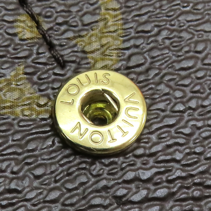 棕色 原花帆布 Sarah 扣式 長夾【LOUIS VUITTON LV 路易威登】 M60531-17