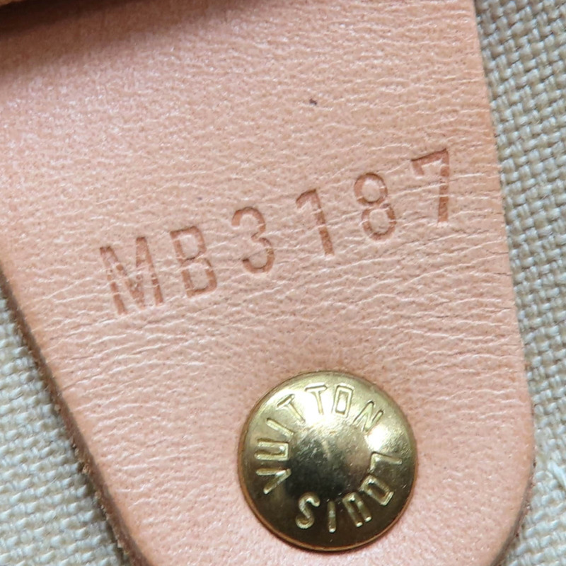 白色 棋盤格帆布 Speedy 30 波士頓包 手提包【LOUIS VUITTON LV 路易威登】 N41370-7