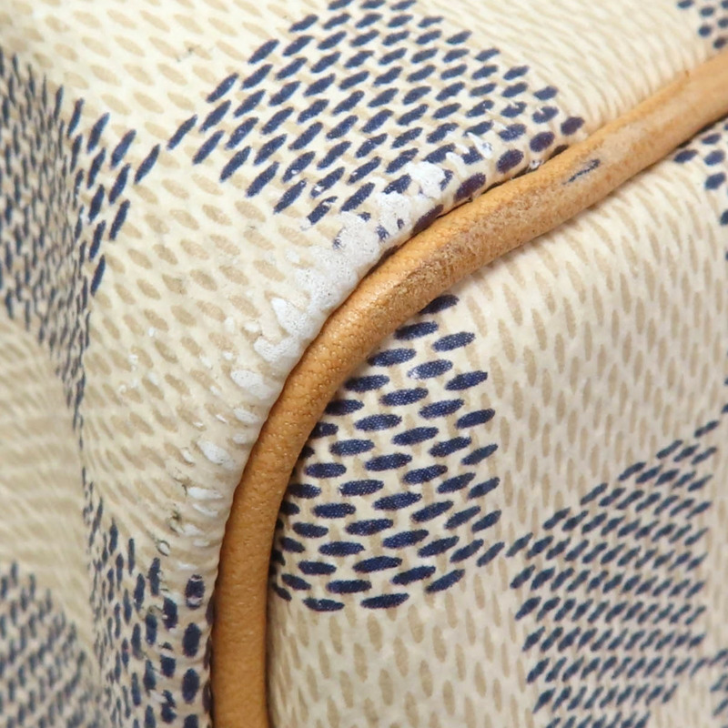 白色 棋盤格帆布 Speedy 30 波士頓包 手提包【LOUIS VUITTON LV 路易威登】 N41370-9