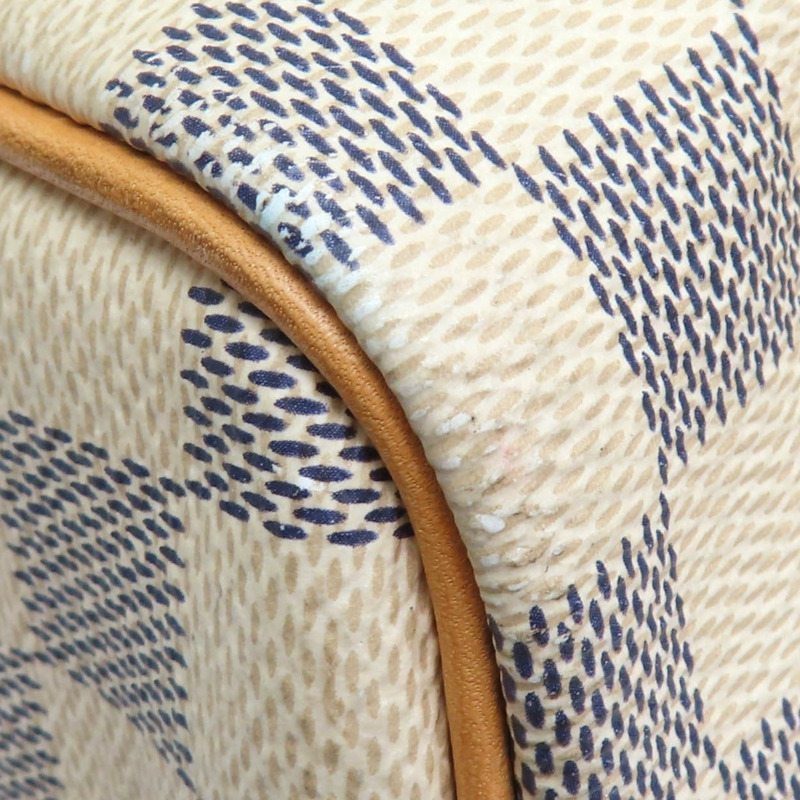 白色 棋盤格帆布 Speedy 30 波士頓包 手提包【LOUIS VUITTON LV 路易威登】 N41370-10