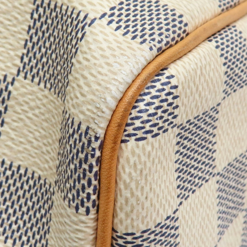 白色 棋盤格帆布 Speedy 30 波士頓包 手提包【LOUIS VUITTON LV 路易威登】 N41370-11