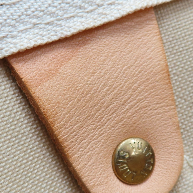 白色 棋盤格帆布 Speedy 30 波士頓包 手提包【LOUIS VUITTON LV 路易威登】 N41370-18