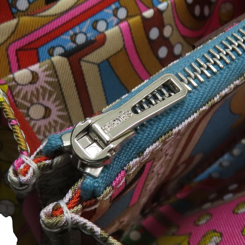 餅幹色 Evercolor牛皮 Silk'In Compact 短夾 B刻 銀釦【HERMES 愛馬仕】 H085209CKAA-8