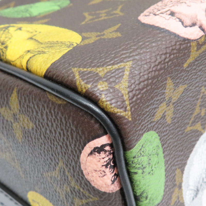棕色 原花帆布 Fornasetti 聯名款 Speedy Bandouliere 25【LOUIS VUITTON LV 路易威登】 M45910-9