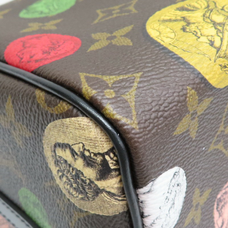 棕色 原花帆布 Fornasetti 聯名款 Speedy Bandouliere 25【LOUIS VUITTON LV 路易威登】 M45910-11