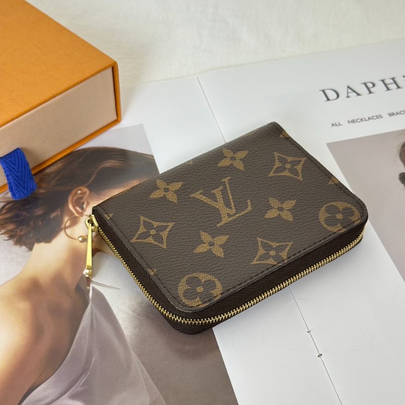 LOUIS VUITTON 經典老花拉鍊零錢包-3