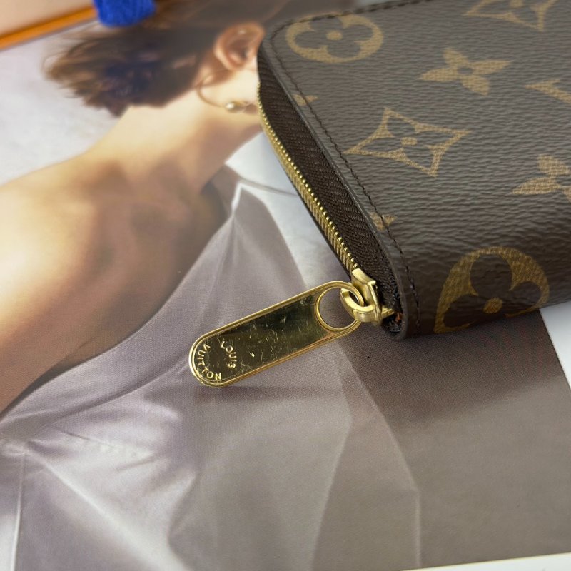 LOUIS VUITTON 經典老花拉鍊零錢包-5