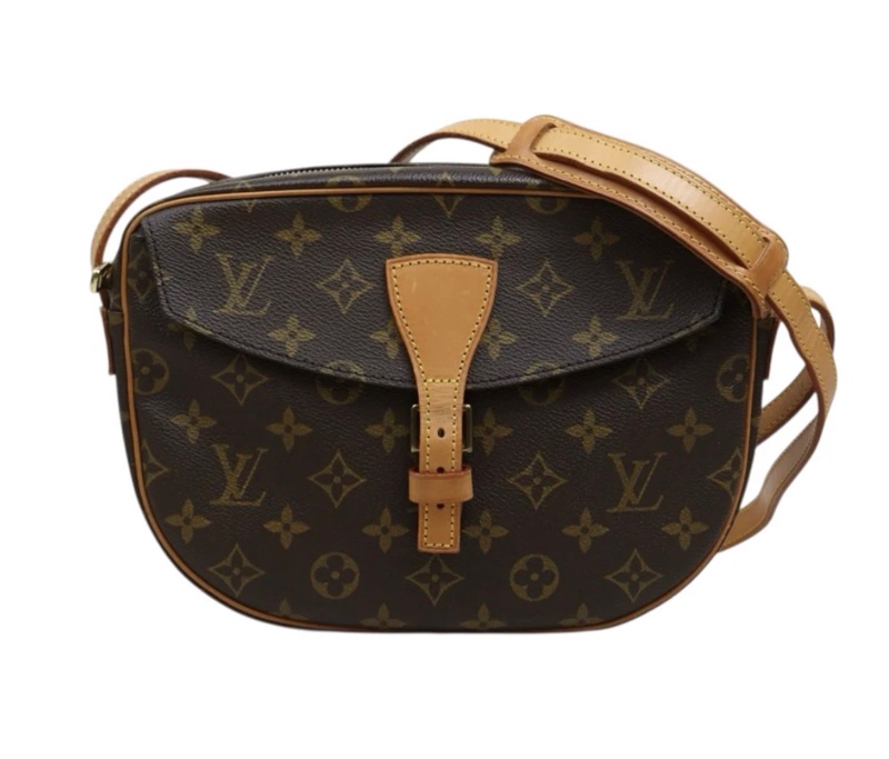 「JL精品代購」9新 LV 老花 Genefeuille蘋果馬鞍斜背包-2