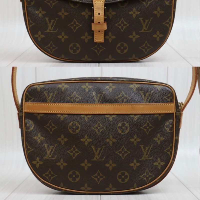 「JL精品代購」9新 LV 老花 Genefeuille蘋果馬鞍斜背包-3