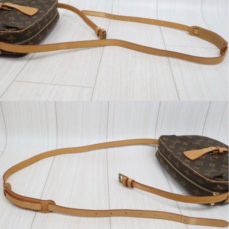 「JL精品代購」9新 LV 老花 Genefeuille蘋果馬鞍斜背包-6