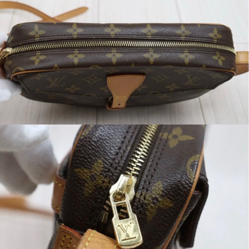 「JL精品代購」9新 LV 老花 Genefeuille蘋果馬鞍斜背包-12