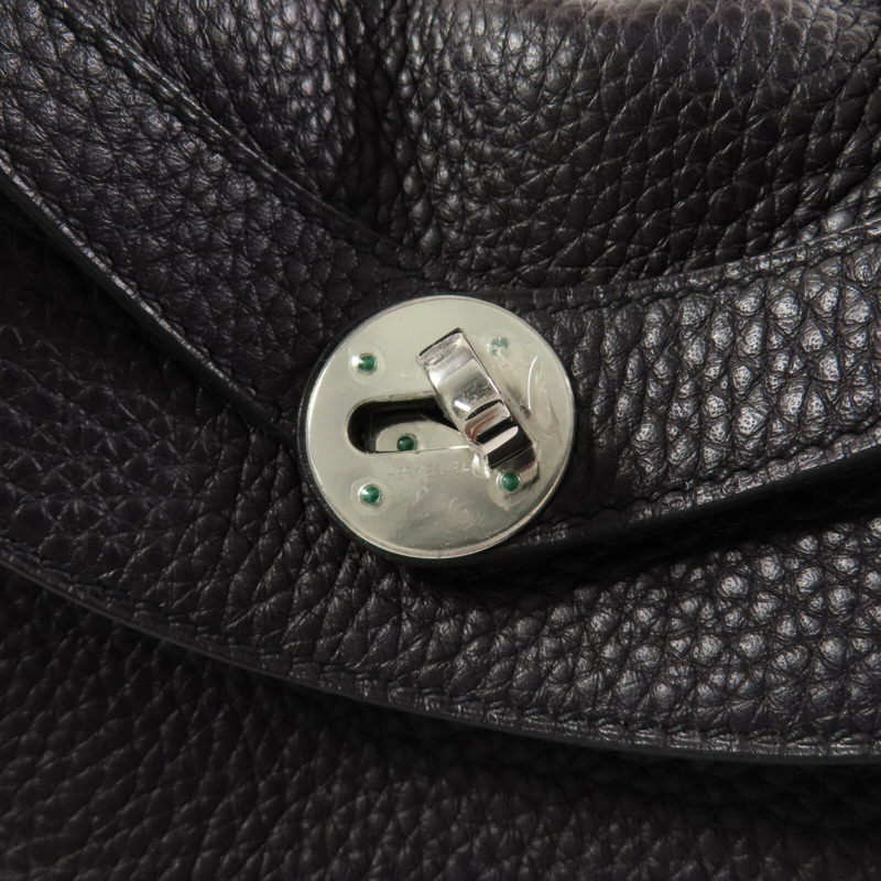 HERMES Clemence皮革Lindy 30銀扣肩背袋Raisin-9