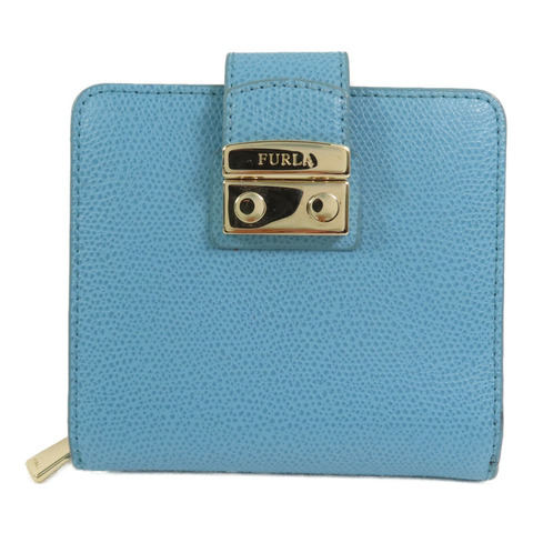 Furla 牛皮皮革Short Wallet金扣短錢包