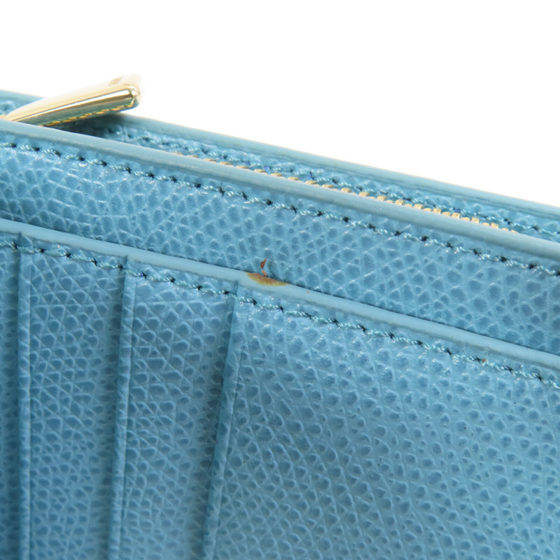 Furla 牛皮皮革Short Wallet金扣短錢包-11