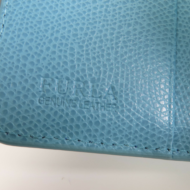 Furla 牛皮皮革Short Wallet金扣短錢包-12