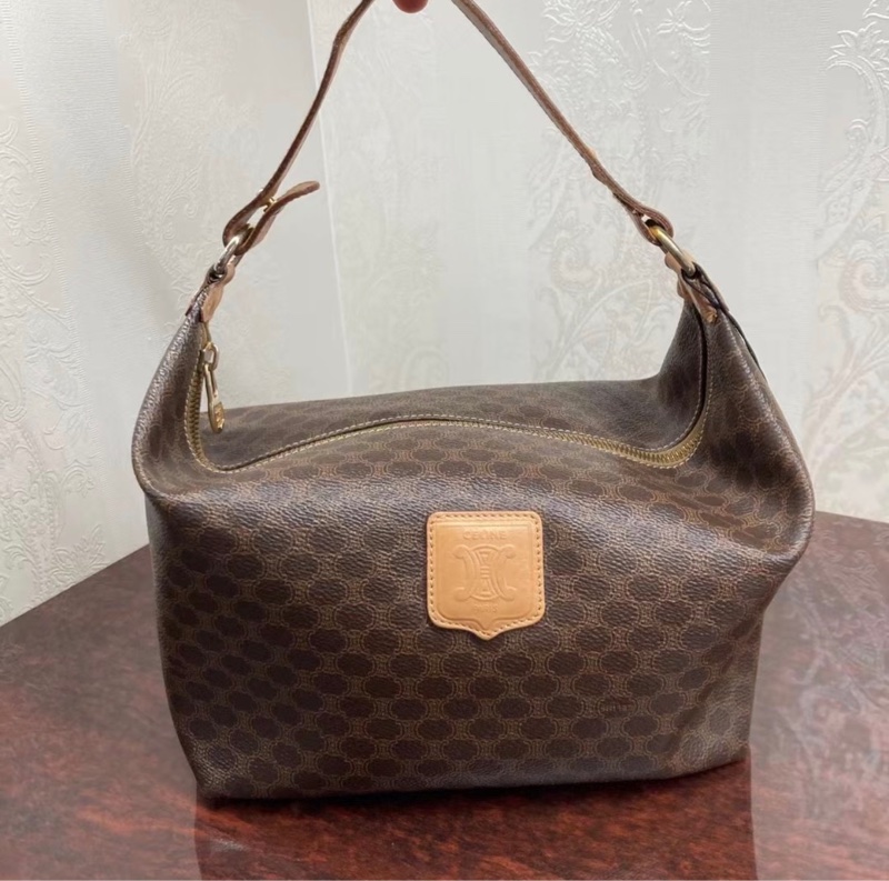 「JL精品代購」98新 Celine 老花飯盒包-0