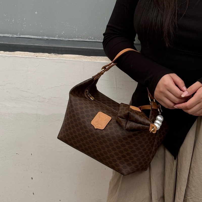 「JL精品代購」98新 Celine 老花飯盒包-2