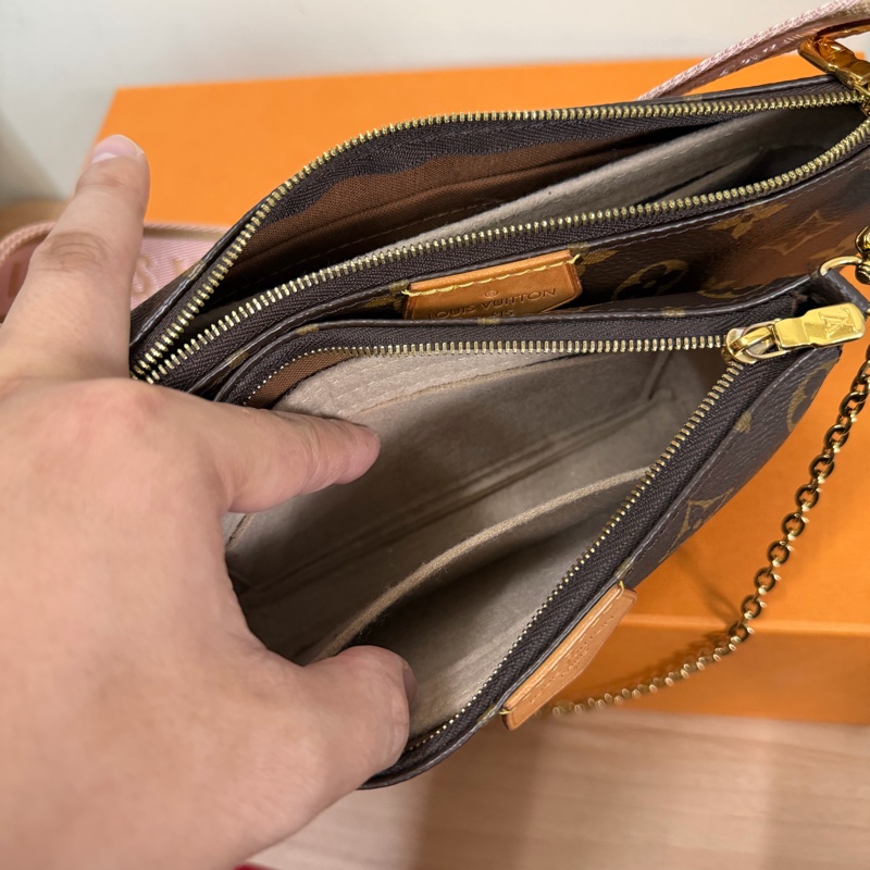 Lv五合一麻將包(粉/M44840) 芯片款-12