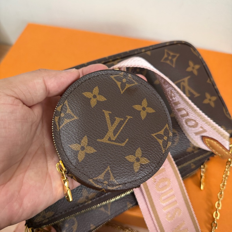 Lv五合一麻將包(粉/M44840) 芯片款-14