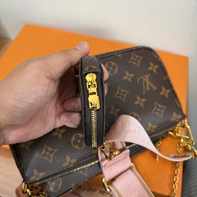 Lv五合一麻將包(粉/M44840) 芯片款-15