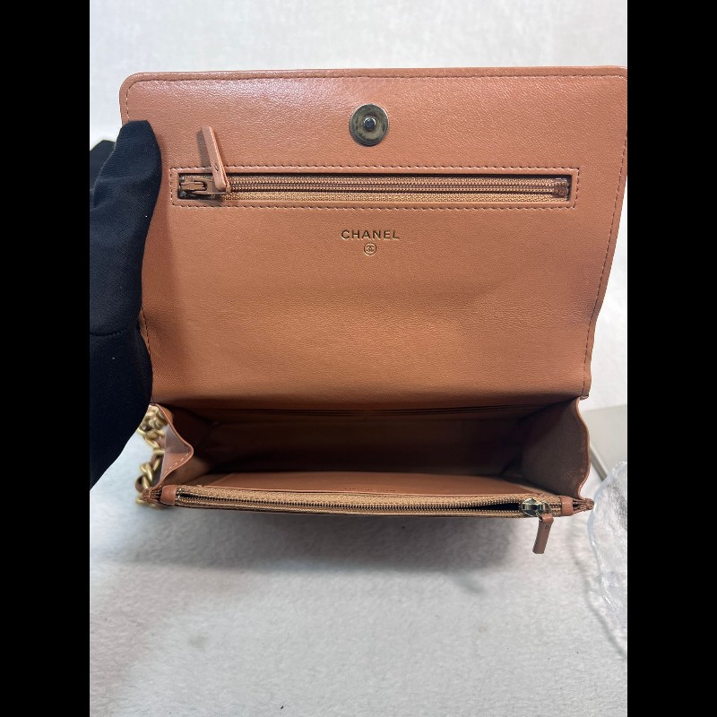 Chanel  焦糖色羊皮 19Bag Woc-12