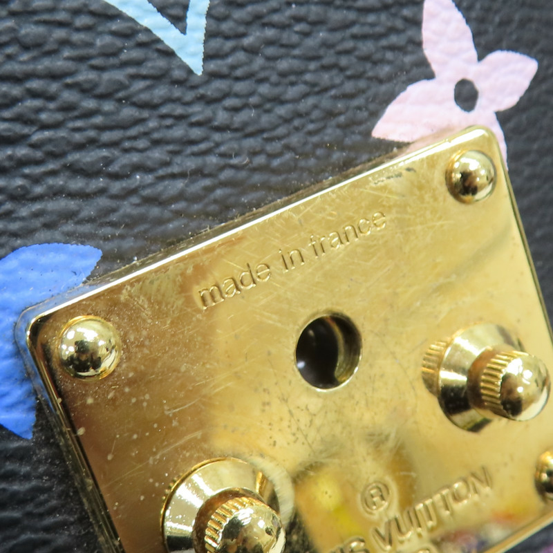 黑彩色 原花帆布 村上隆 Sologne 肩背包 M92639【LOUIS VUITTON LV 路易威登】 M92639-10