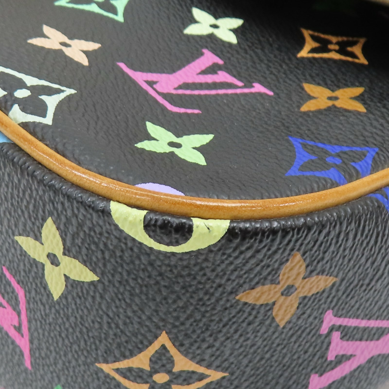 黑彩色 原花帆布 村上隆 Sologne 肩背包 M92639【LOUIS VUITTON LV 路易威登】 M92639-14